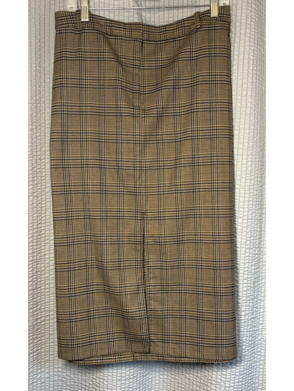 WORTHINGTON Women's PolyBlend Career Pencil Glen Plaid Size 18W PLUS W/Pockets